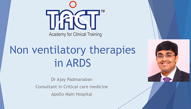 Non Ventilatory therapies in ARDS